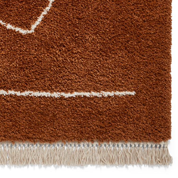 Rust Boho Area Rug Boho A474 Rust - The Rugshop