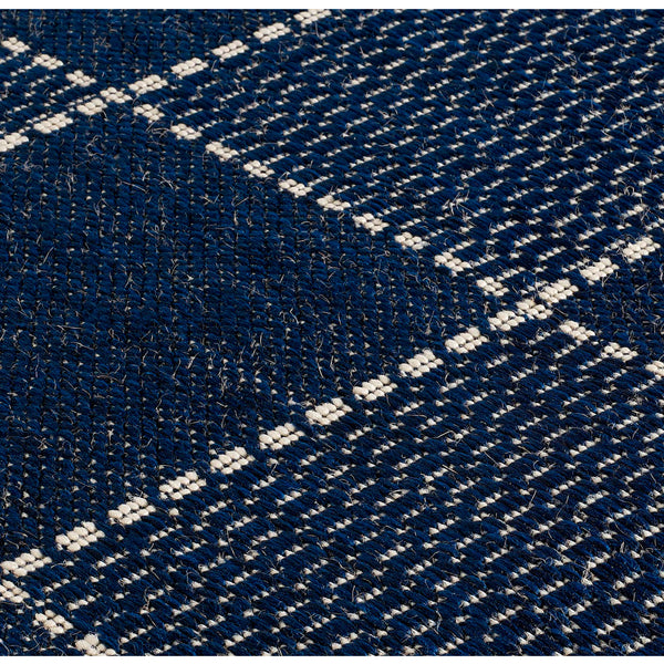 Flatweave Checked Blue