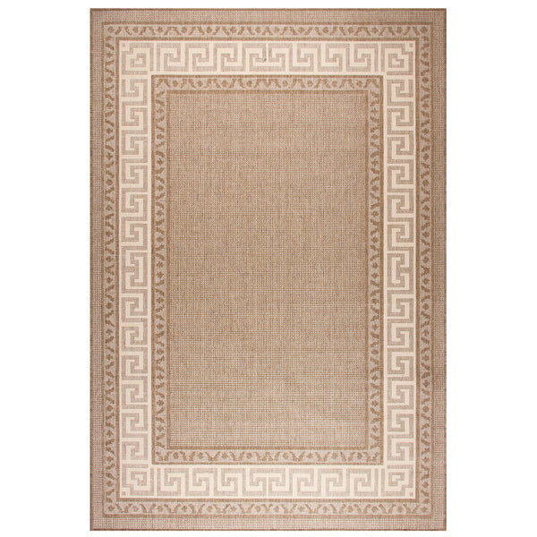 Flatweave Greek Key in Brown