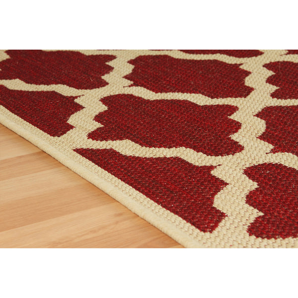 Flatweave Moda Trellis in Red