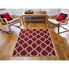 Flatweave Moda Trellis in Red