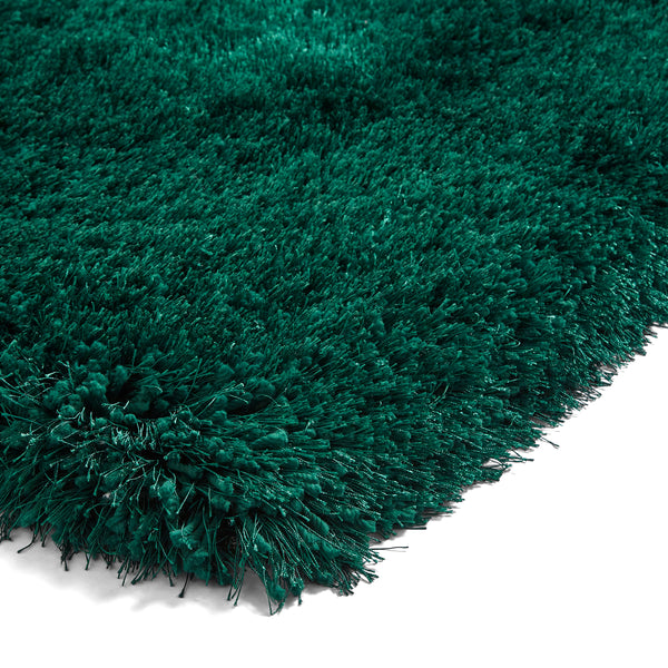 Montana Shaggy Rug in Jewel Green