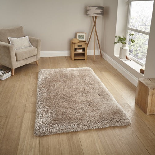 Montana Shaggy Rug in Beige