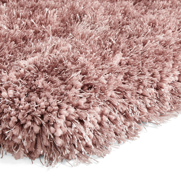 Montana Shaggy Rug in Rose