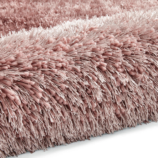 Montana Shaggy Rug in Rose