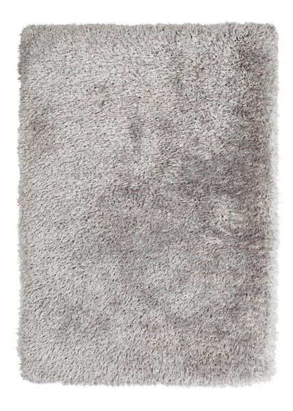 Montana Shaggy Rug in Silver