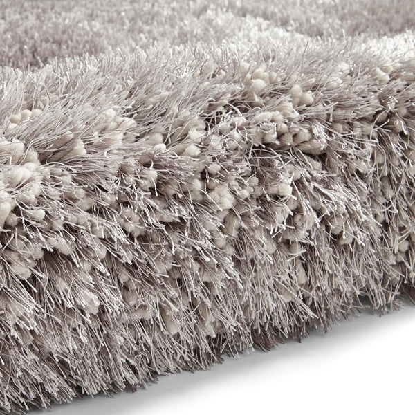 Montana Shaggy Rug in Silver
