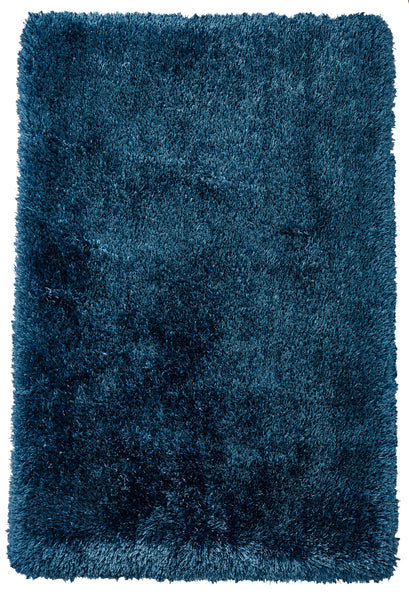 Montana Shaggy Rug in Steel Blue